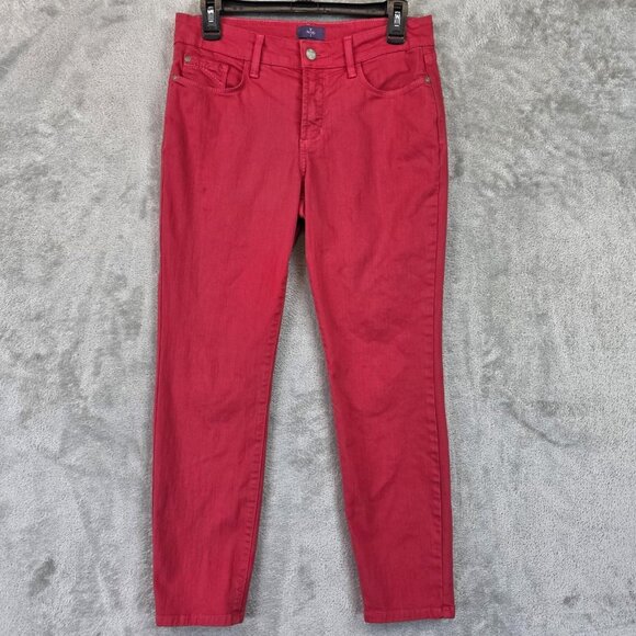 NYDJ Ankle Jeans Womens 4P Lift Tuck Technology Stretch Pants P77J44DT4052 - Picture 1 of 16